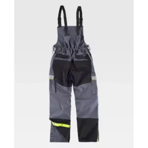 Peto WorkTeam WF5856, Gris oscuro/Gris claro/Negro, vista posterior