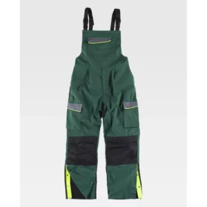 Peto WorkTeam WF5856, Verde/Gris oscuro/Negro, vista frontal