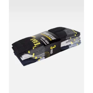 Calcetines, pack 3 pares WorkTeam WFA020, Negro/Marino/Gris claro, vista del pack