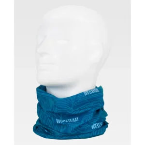 Fular tubular WorkTeam WFA110, Estampado, vista oblicua sobre maniquí; uso alrededor del cuello