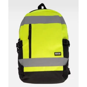 Mochila WorkTeam WFA401, Amarillo flúor, vista frontal