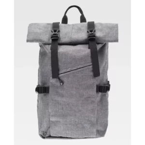 Mochila WorkTeam WFA408, Gris jaspeado, vista frontal