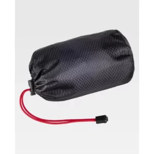 Mochila WorkTeam WFA415, Negro/Rojo, vista enrollada en bolsa de transporte