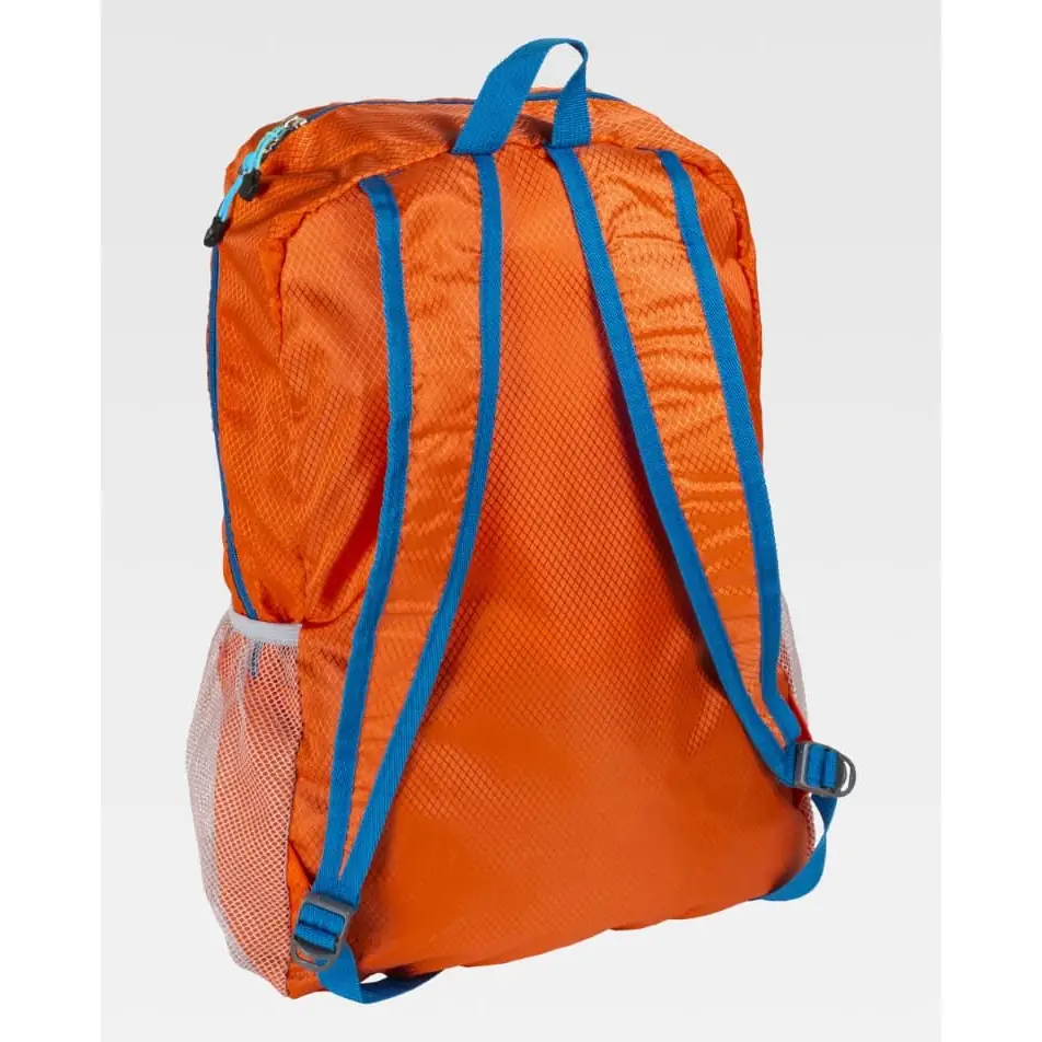 Mochila WorkTeam WFA415 9 Mochila WorkTeam WFA415, Naranja fluor/Turquesa, vista posterior