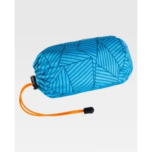 Mochila WorkTeam WFA416, Estampado azul/Naranja fluor, vista enrollada en bolsa de transporte