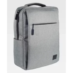 Mochila WorkTeam WFA432, Gris jaspeado, vista oblicua del producto