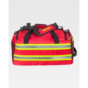 Bolsa de deporte WorkTeam WFA442, Rojo/Amarillo fluor, vista posterior