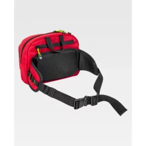 Riñonera WorkTeam WFA443, Rojo/Amarillo fluor, vista posterior
