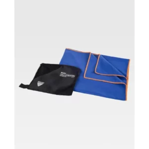 Toalla WorkTeam WFA451, Azulina/Naranja fluor, vista oblicua del producto