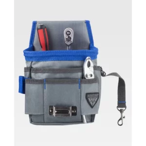 Bolsa de herramientas WorkTeam WFA554, Gris/Azulina, vista oblicua del producto