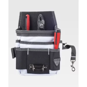 Bolsa de herramientas WorkTeam WFA554, Negro/Blanco, vista oblicua del producto