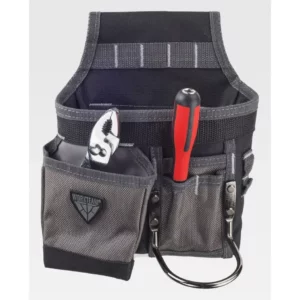 Bolsa de herramientas WorkTeam WFA555, Negro/Gris, vista oblicua del producto