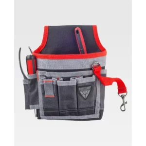 Bolsa de herramientas WorkTeam WFA556, Negro/Rojo, vista oblicua del producto