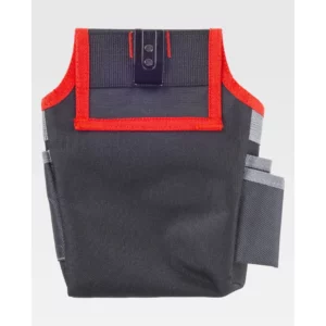 Bolsa de herramientas WorkTeam WFA556, Negro/Rojo, vista posterior