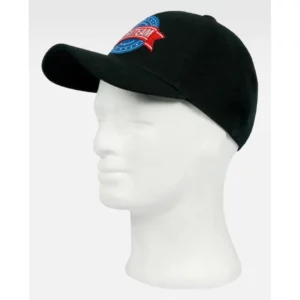 Gorra WorkTeam WFA905, Negro, vista oblicua sobre maniquí