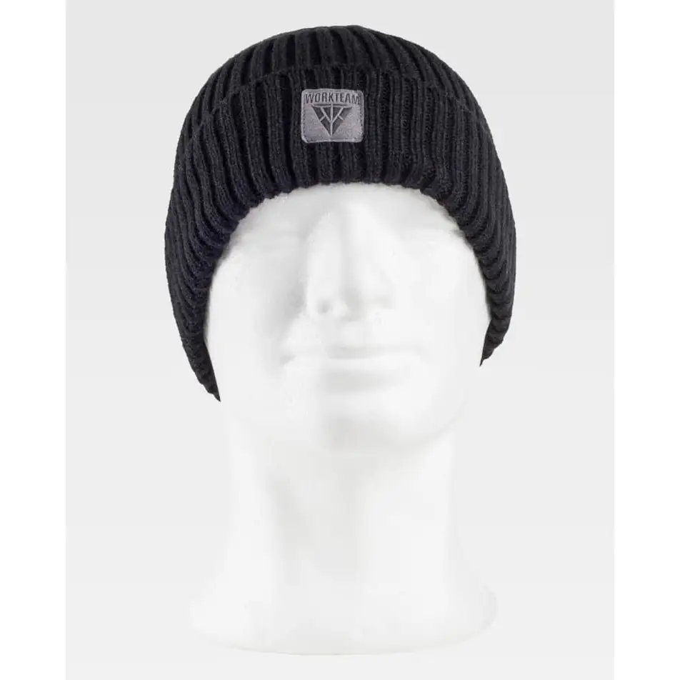 Gorro WorkTeam WFA911 1 Gorro WorkTeam WFA911, Negro, vista frontal