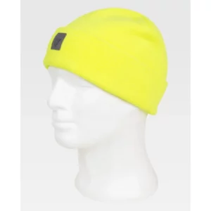 Gorro WorkTeam WFA918, Amarillo flúor, vista oblicua sobre maniquí