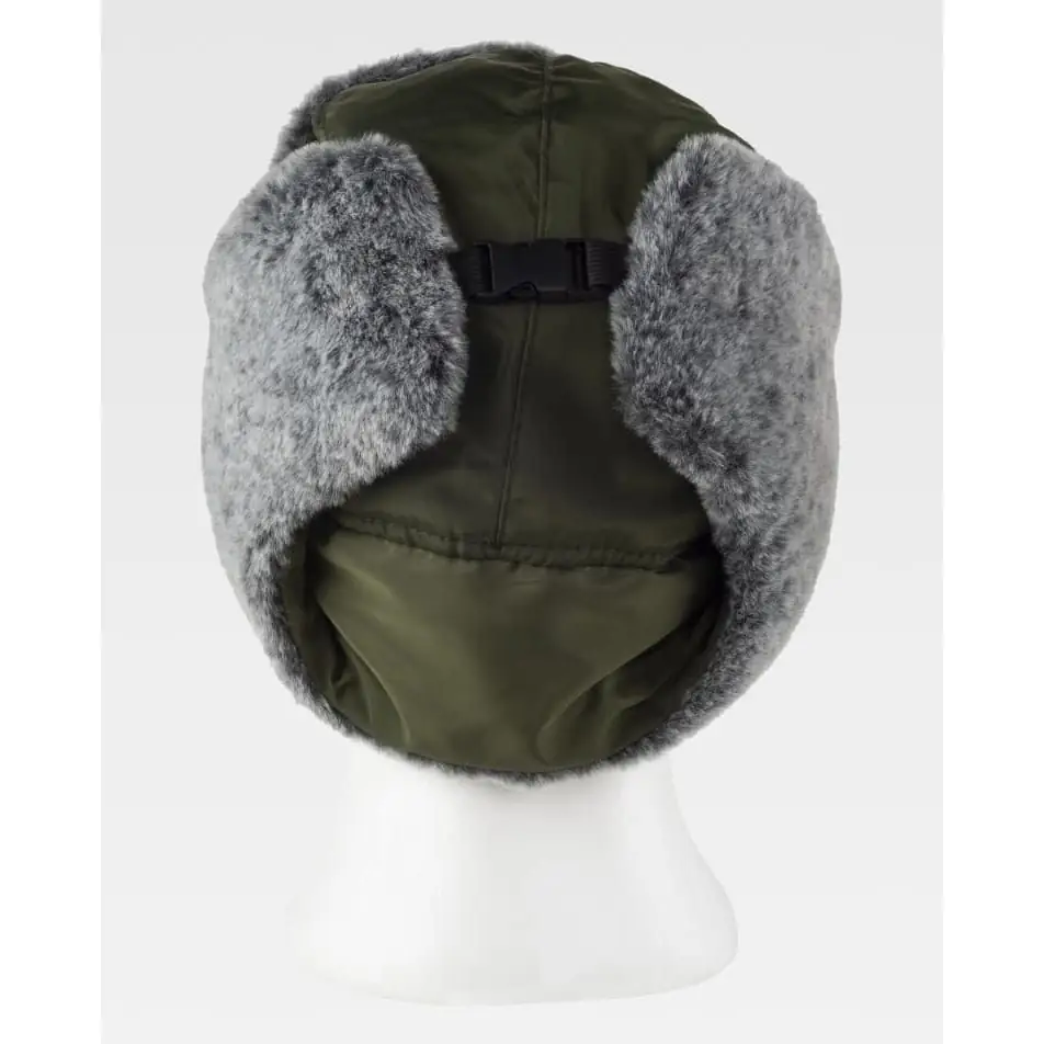 Gorro WorkTeam WFA936 6 Gorro WorkTeam WFA936, Verde caza/Gris, vista posterior sobre maniquí
