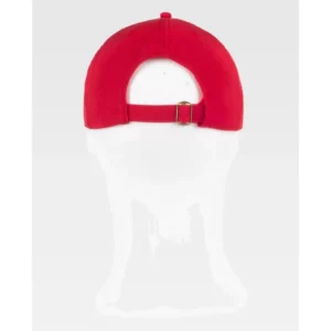 Gorra WorkTeam WFA943, Rojo, vista posterior sobre maniquí