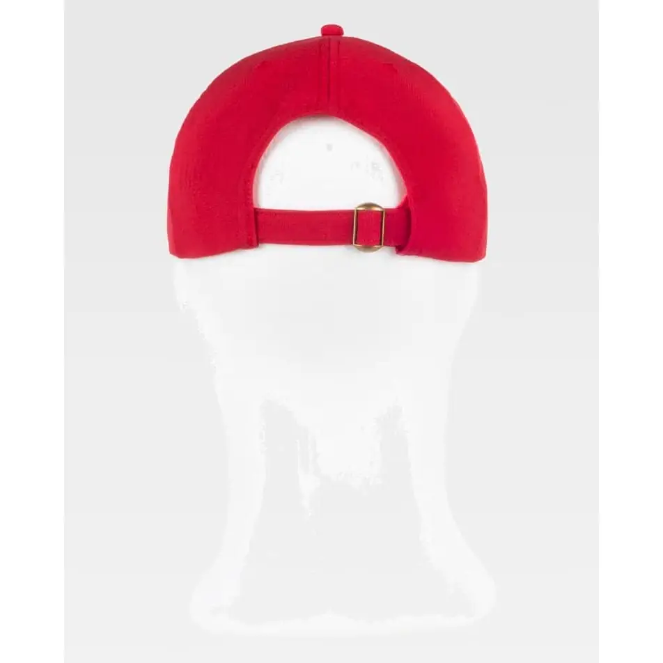 Gorra WorkTeam WFA943 7 Gorra WorkTeam WFA943, Rojo, vista posterior sobre maniquí