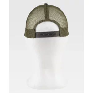 Gorra WorkTeam WFA986, Camuflaje bosque verde/Verde caza, vista posterior sobre maniquí